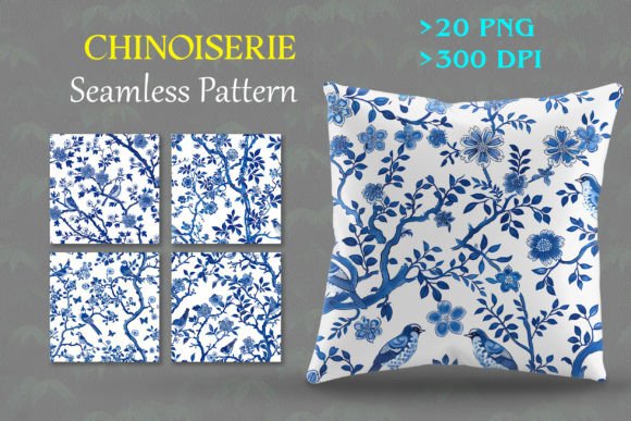 Chinoiserie Seamless Pattern: Elevating Modern Design with Timeless Elegance