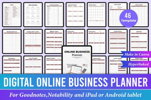 Digital Online Business Planner for iPad