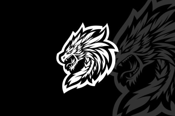 Dragon Mascot Esport Illustration