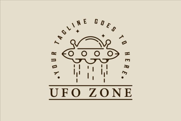 Exploring the Versatility of the UFO Space Ship Logo Line Art Vector in Modern Design