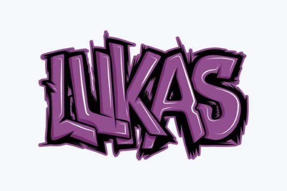 Lukas: The Ultimate Solution for Graffiti Lettering Typography Art Illustration
