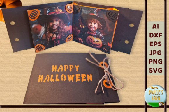 Pop-up Halloween Card for 2 Pictures