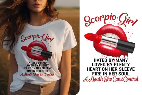 Scorpio Girl Hated by Many T-shirt: A Unique Design for Your POD Store