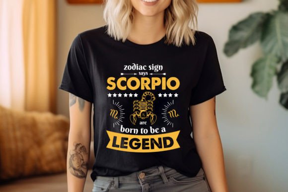 Scorpio Zodiac T-shirt Design AI, PNG for Creative and Practical Use