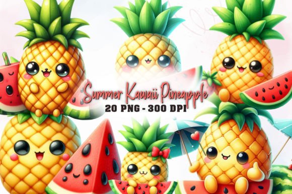 Summer Kawaii Pineapple Sublimation: A Creative Toolkit for Every Project