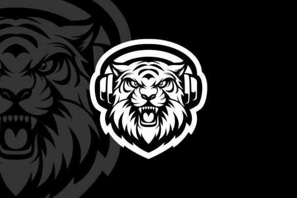 Tiger with Headphone Mascot Animal: A Unique Design Asset for Creators and Businesses